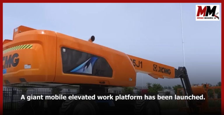 A giant mobile elevated work platform has been launched