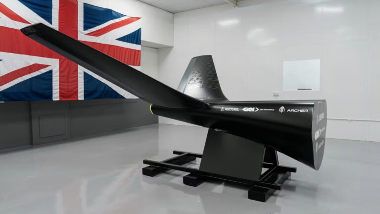 Concept image of an autonomous military vehicle, representing the Anduril UK and GKN Aerospace collaboration for Project NYX.