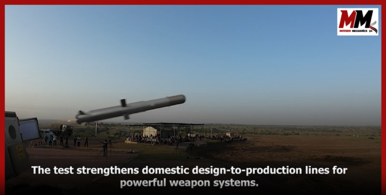 Zorawar light tank has fired an anti-tank guided missile