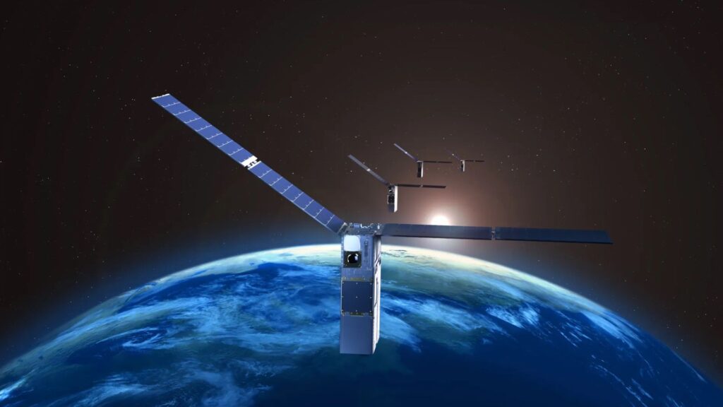 SpaceX Satellites Night Sky