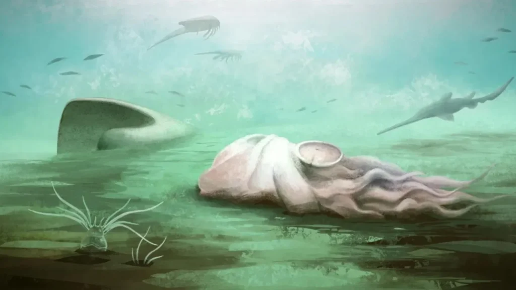 Oldest octopus is actually a nautiloid.