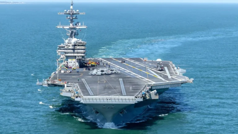 LOCUST laser on USS George H.W. Bush.