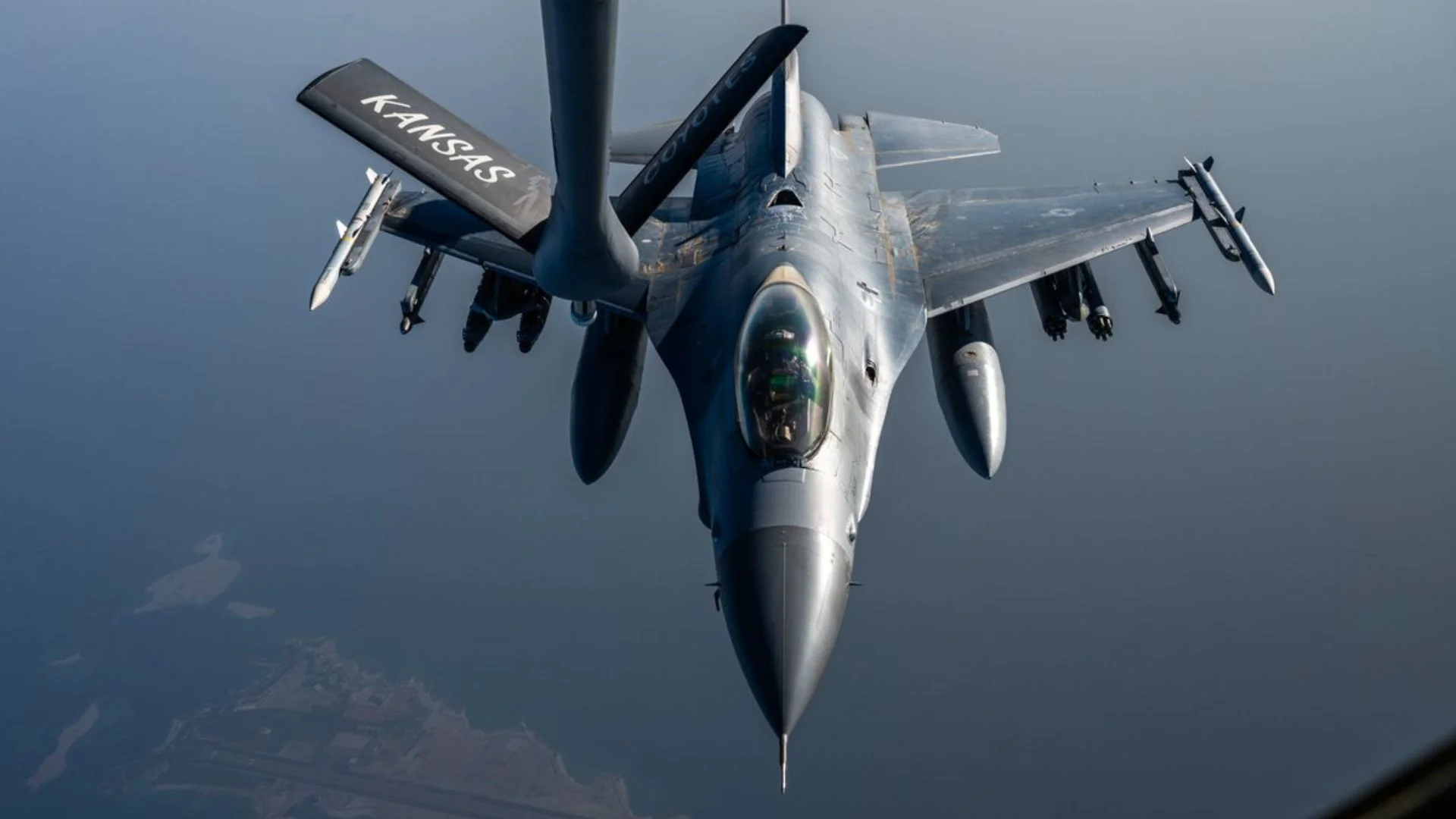 USAF Jets Guard Strait of Hormuz Shipping Route