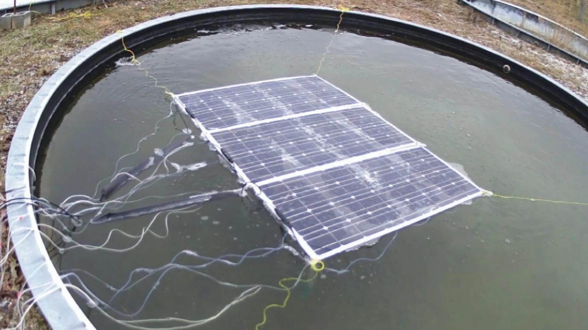 Floating Solar Panels Stay Ice-Free in Canadian Winter While Boosting Power Output