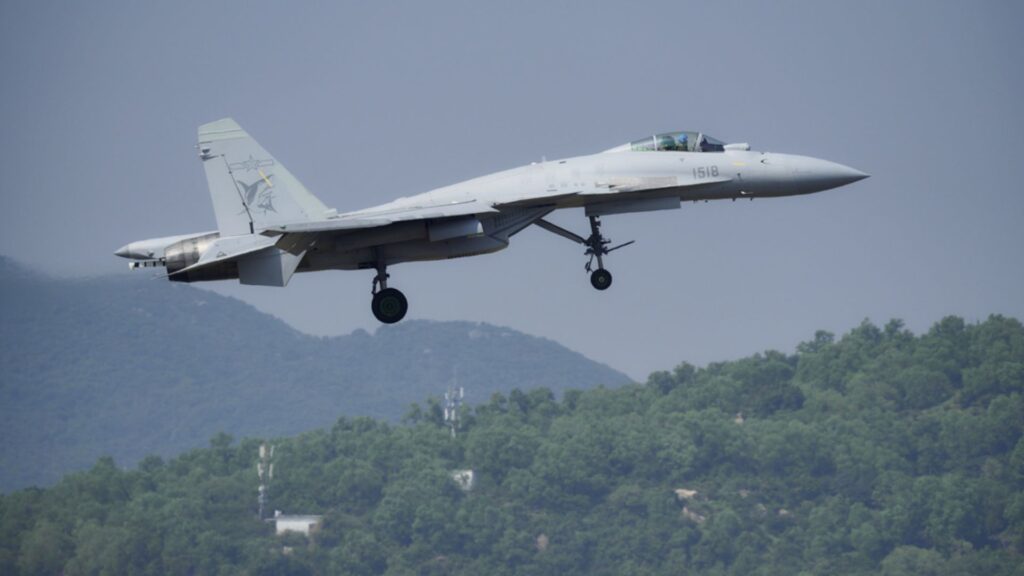 China's Upgraded J-15T Fighter Now Operates From Both Ski-Jump and Catapult Carriers