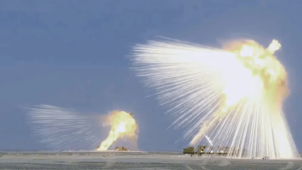 China Releases Footage Of PHL-191 Rocket System Firing Airburst Munitions In Exercise