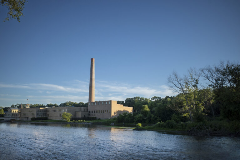 Construction site of Canada's first BWRX-300 small modular nuclear reactor in Ontario.