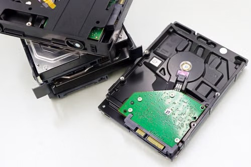 AI chip representing magnetic SOT-MRAM memory technology for edge computing