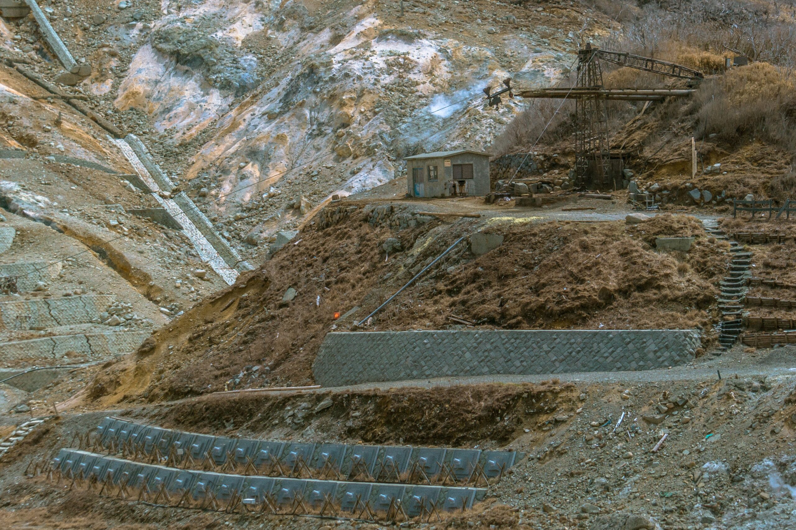 Bauxite ore at a mining and processing facility for critical mineral supply