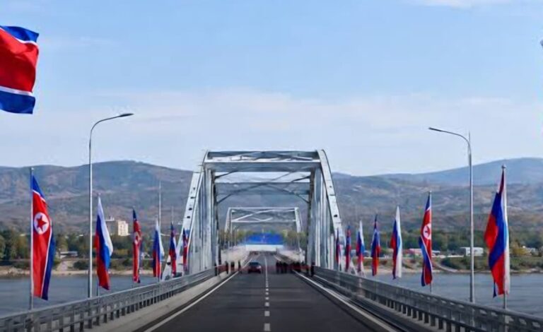 Russia, North korea road